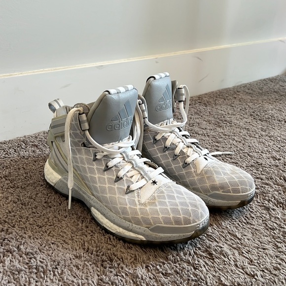 adidas Other - Derrick rose sliver adidas basketball shoes size 9